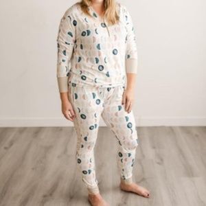 Little Sleepies Neutral Luna Pattern Viscose PJs